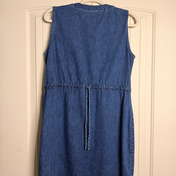 Faded Glory Denim Sleeveless Button-Down Dress - Picture 2 of 7